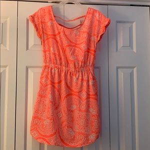 Orange paisley dress
